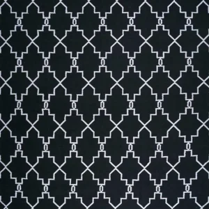 Ullteppe - 375 x 270 cm - svart og hvitt