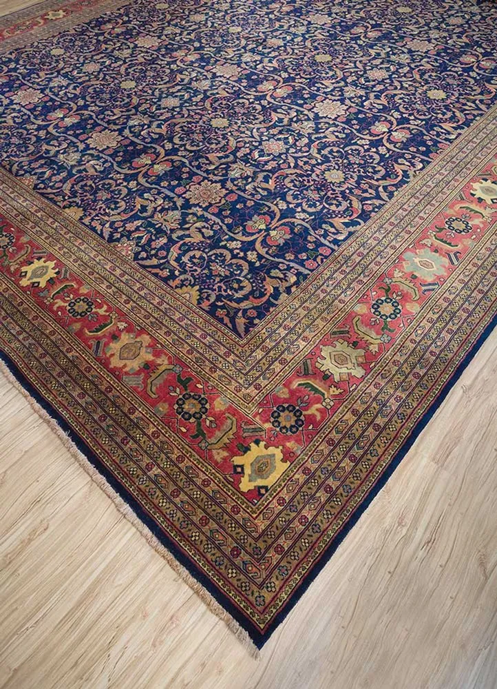Ullteppe - 450 x 360 cm - blå