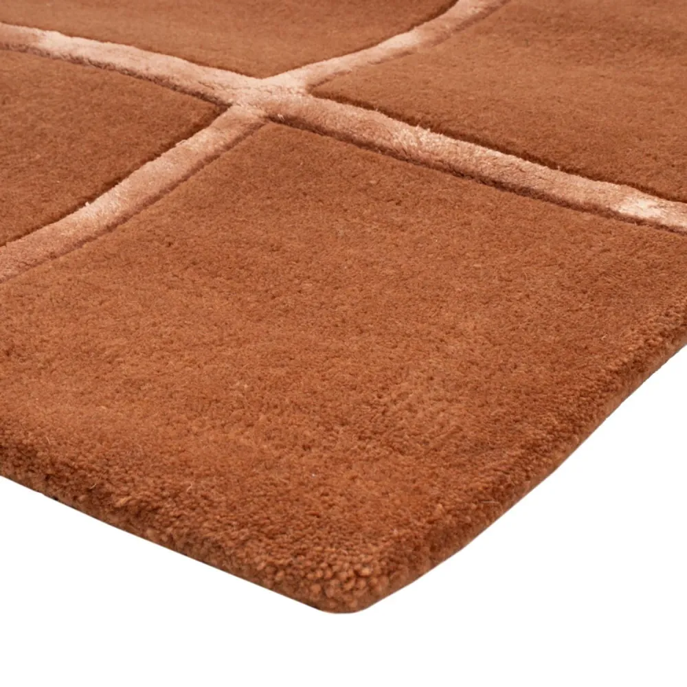 Ullteppe - 90 x 60 cm - brun