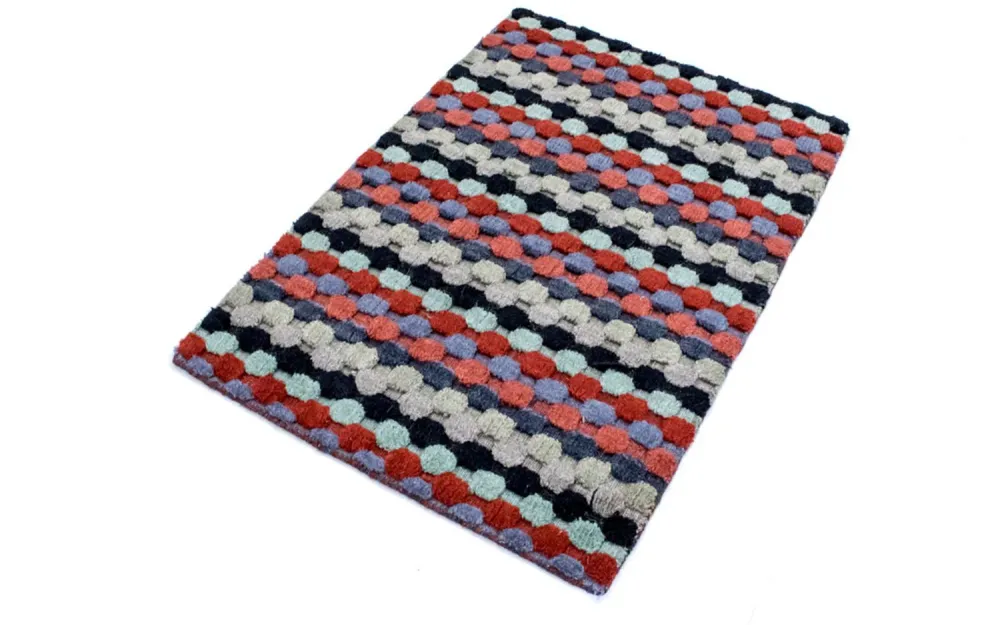 Ullteppe - 90 x 60 cm - flerfarget