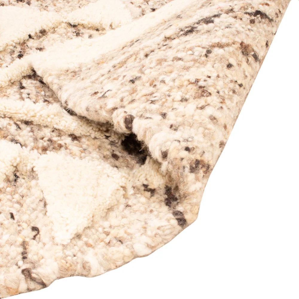 Ullteppe - 90 x 60 cm - lys beige