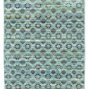 Ullteppe - 92 x 63 cm - lyseblå