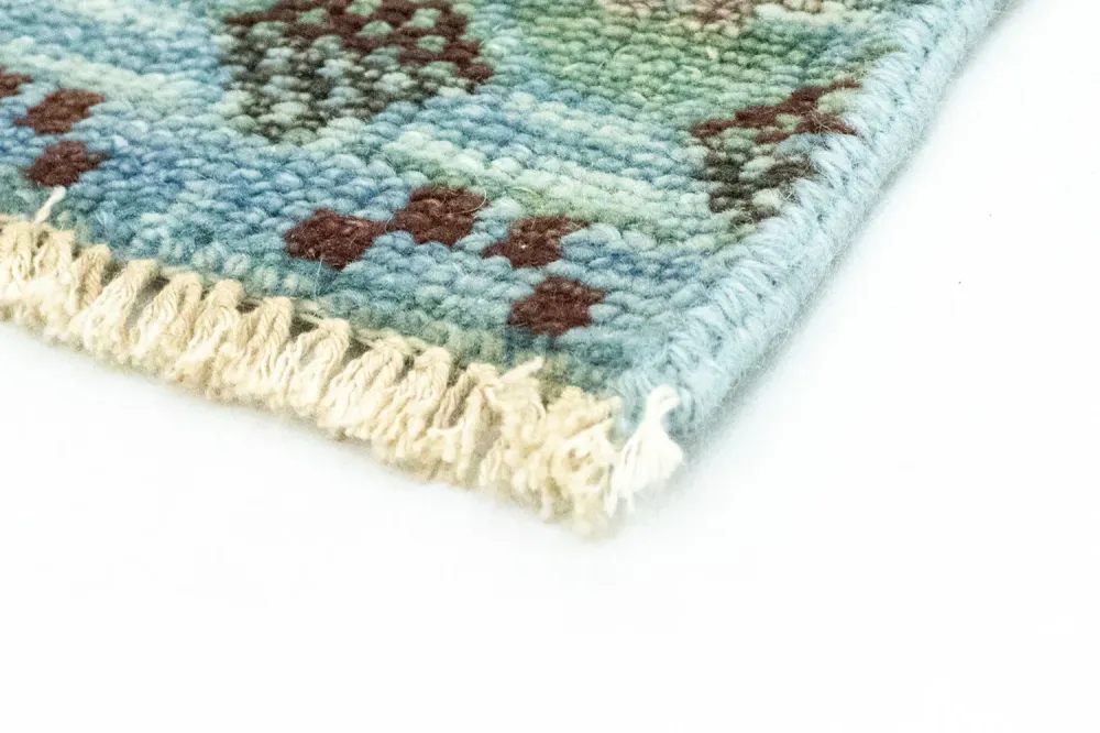 Ullteppe - 92 x 63 cm - lyseblå