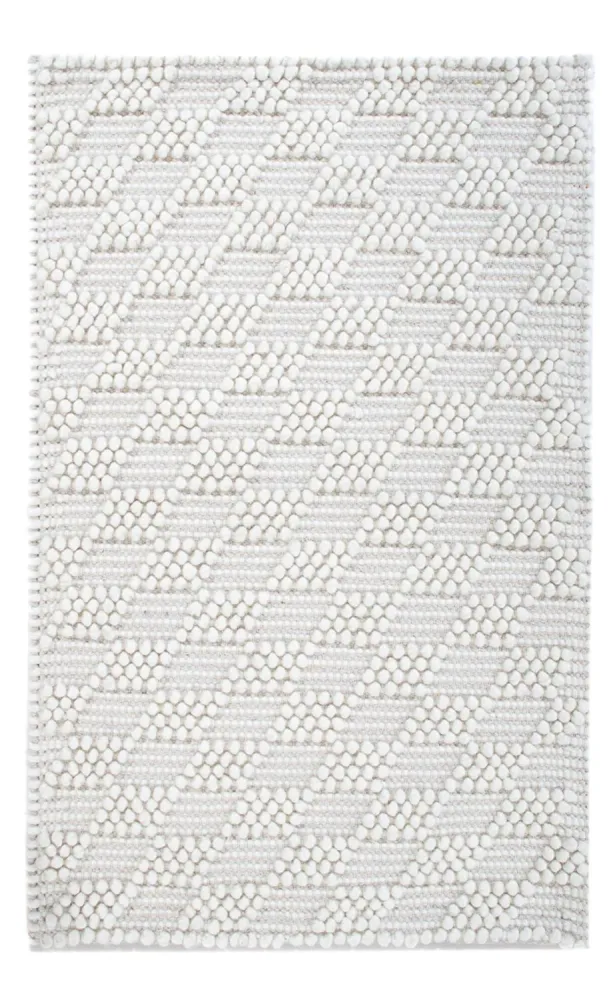 Ullteppe - 94 x 60 cm - lysegrå