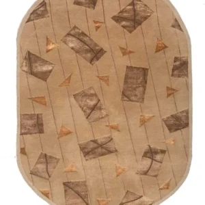 Ullteppe oval - 240 x 150 cm - beige