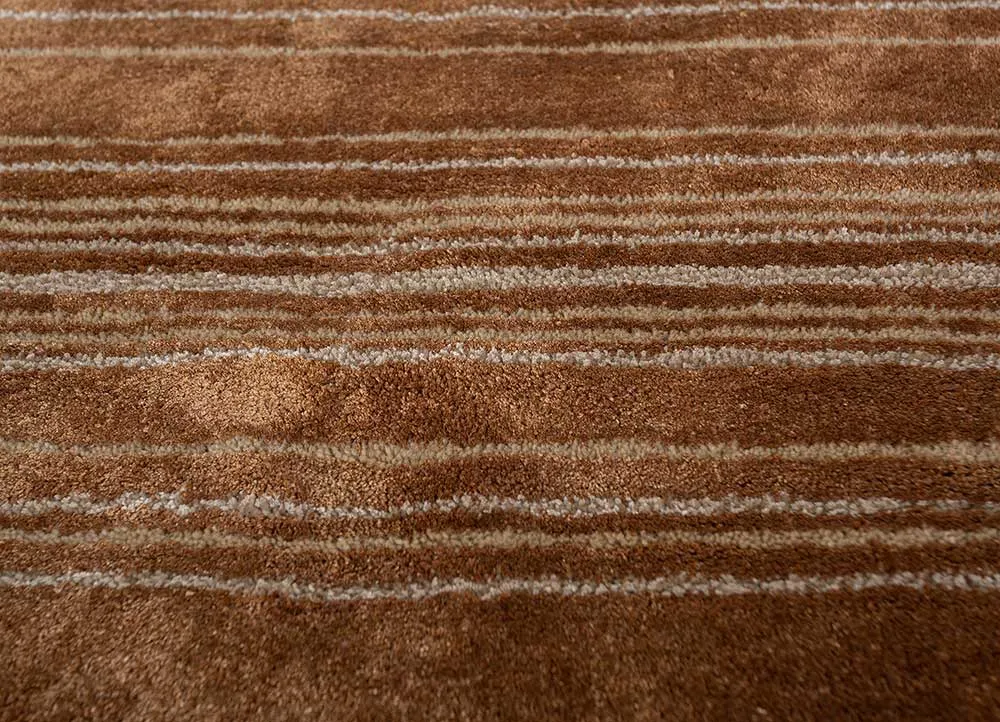 Ullteppe rundt - 120 x 120 cm - oransje