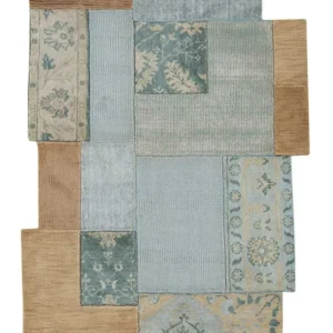 Ullteppe spesiell form - 180 x 120 cm - flerfarget