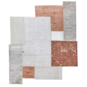 Ullteppe spesiell form - 180 x 150 cm - krem