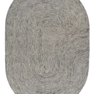Ullteppe spesiell form - 225 x 150 cm - grå