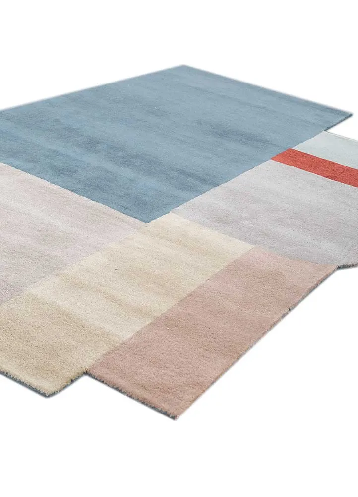 Ullteppe spesiell form - 235 x 150 cm - flerfarget