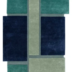 Ullteppe spesiell form - 235 x 158 cm - flerfarget