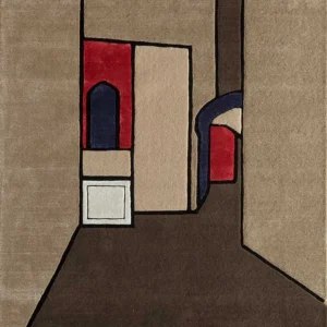 Ullteppe spesiell form - 240 x 170 cm - beige