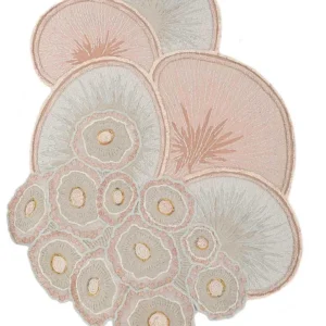 Ullteppe spesiell form - 240 x 180 cm - beige