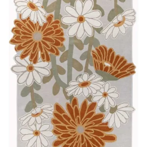 Ullteppe spesiell form - 270 x 180 cm - flerfarget