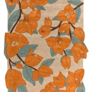 Ullteppe spesiell form - 270 x 180 cm - gull