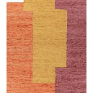 Ullteppe spesiell form - 270 x 180 cm - oransje