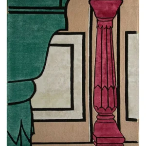 Ullteppe spesiell form - 270 x 180 cm - oransje