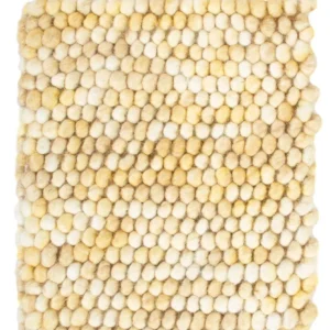 Ullteppe square - 32 x 32 cm - lys beige