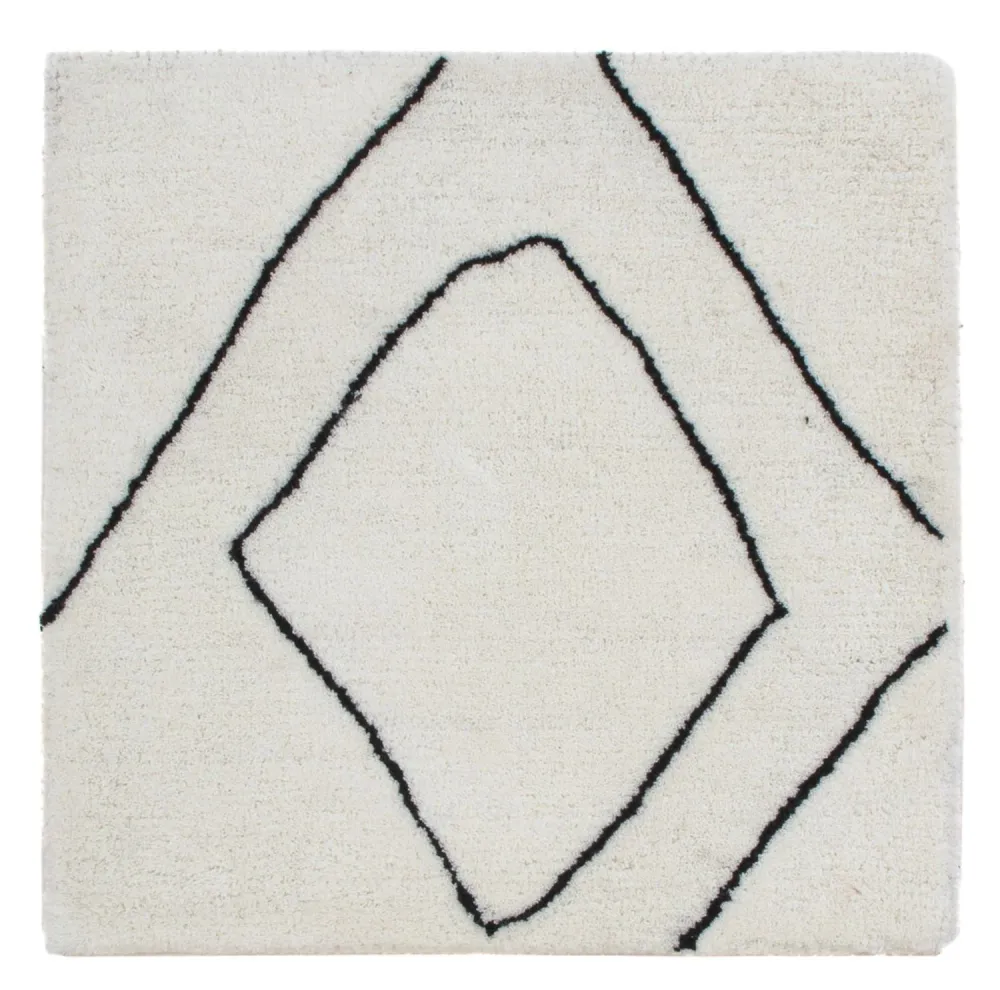 Ullteppe square - 63 x 63 cm - lysegrå