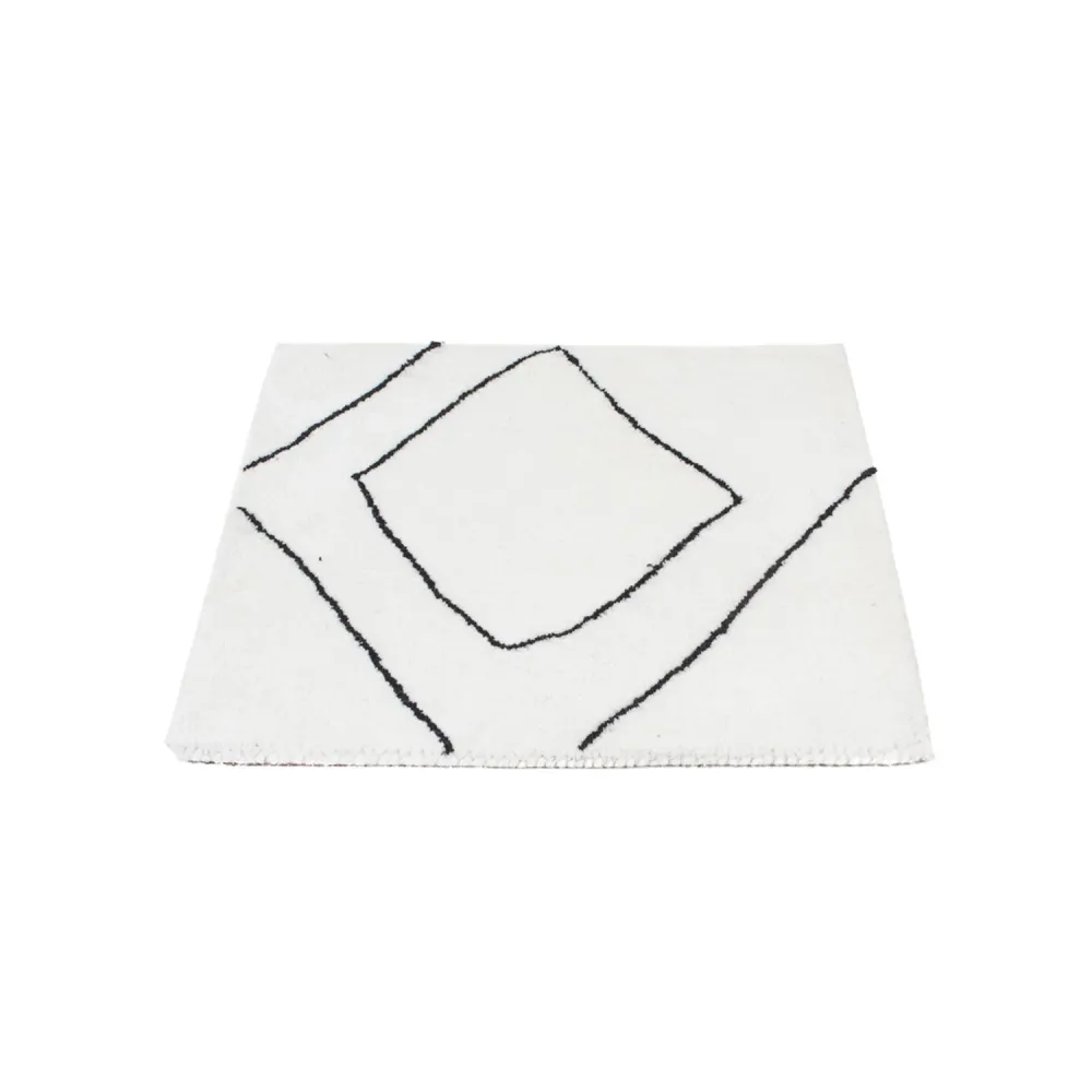 Ullteppe square - 63 x 63 cm - lysegrå