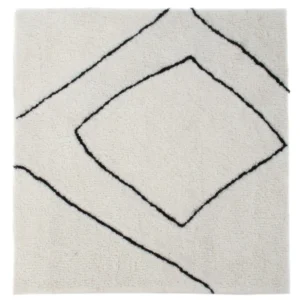 Ullteppe square - 62 x 62 cm - lysegrå