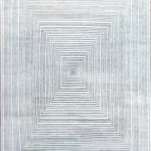 Viskose teppe - 420 x 300 cm - krem