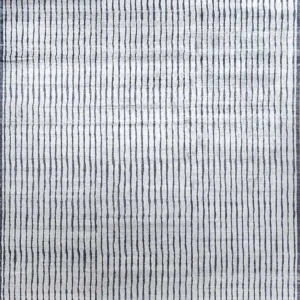 Viskose teppe - 435 x 255 cm - lysegrå