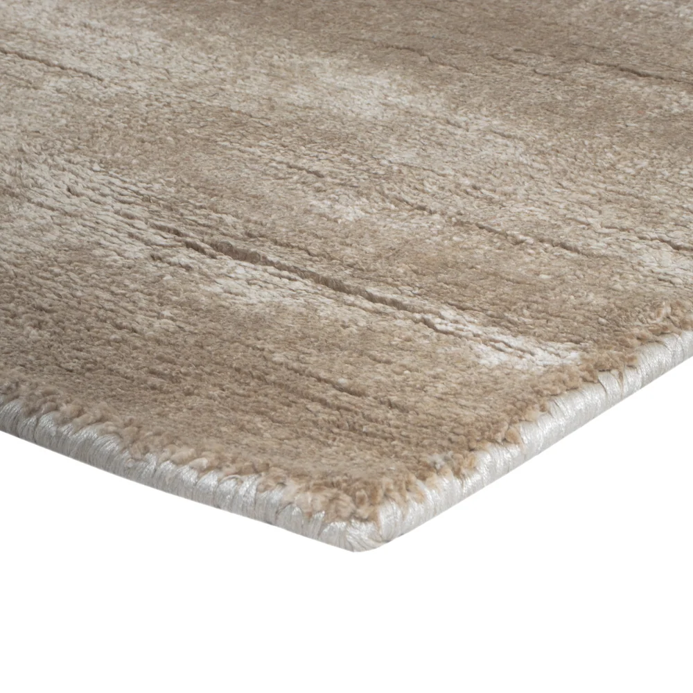 Viskose teppe - 90 x 60 cm - krem