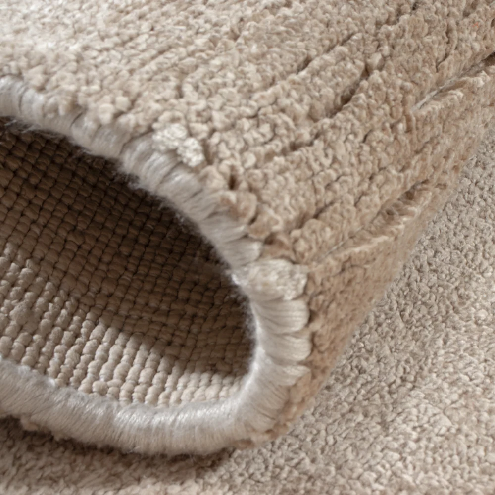 Viskose teppe - 90 x 60 cm - krem