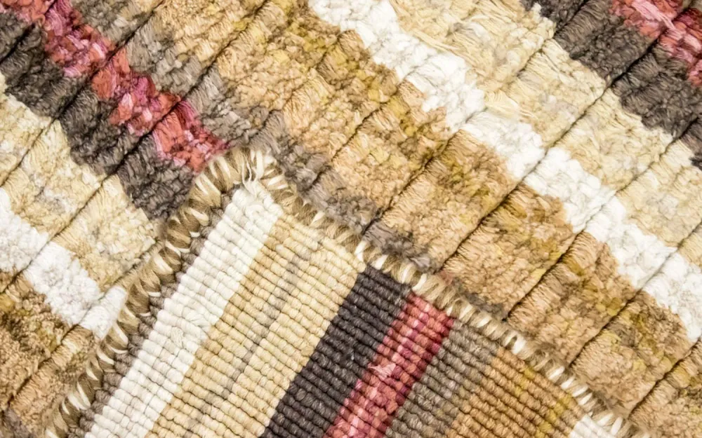 Viskose teppe square - 200 x 200 cm - flerfarget