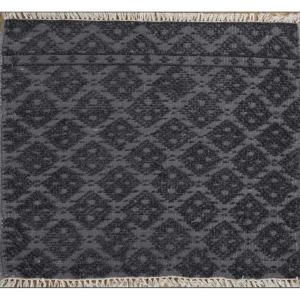 Viskose teppe square - 75 x 75 cm - antrasitt