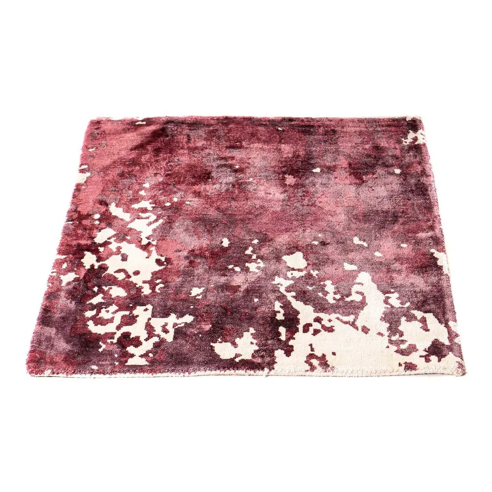 Viskose teppe square - 70 x 70 cm - flerfarget