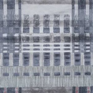 Viskose teppe square - 90 x 90 cm - flerfarget