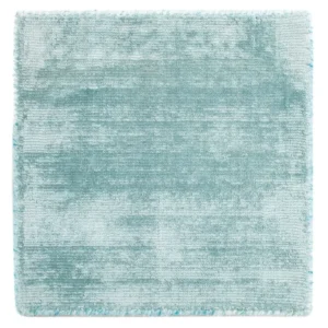 Viskose teppe square - 30 x 30 cm - lyseblå