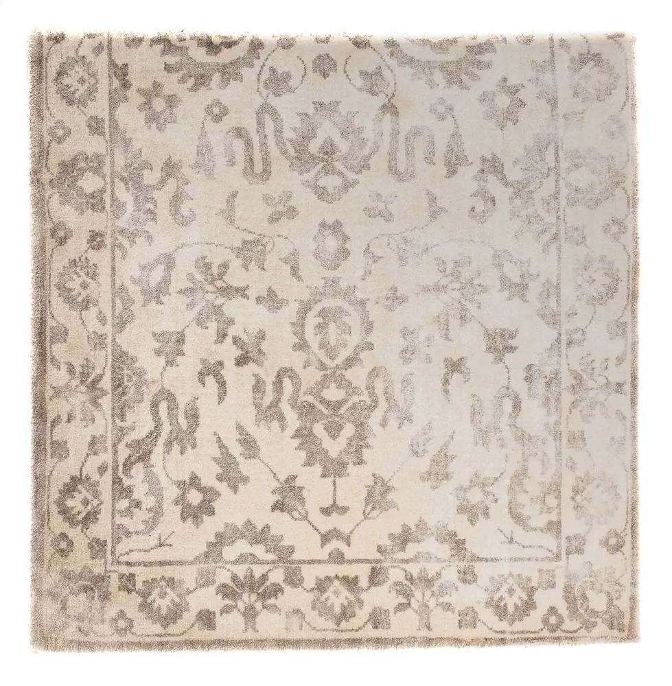 Viskose teppe square - 70 x 70 cm - lysebrun