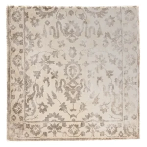 Viskose teppe square - 70 x 70 cm - lysebrun