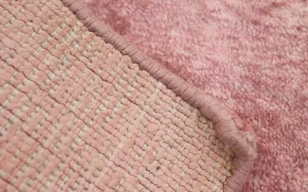 Viskose teppe square - 35 x 35 cm - rosa