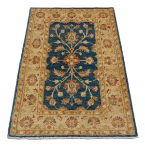 Ziegler Teppe - 120 x 80 cm - havblå