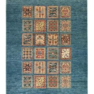 Ziegler Teppe - 209 x 145 cm - havblå