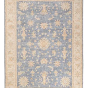 Ziegler Teppe - 241 x 176 cm - havblå