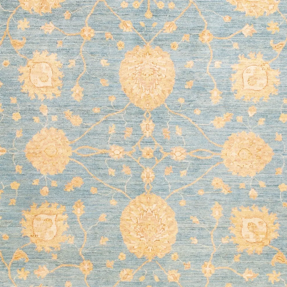 Ziegler Teppe - 343 x 248 cm - lyseblå