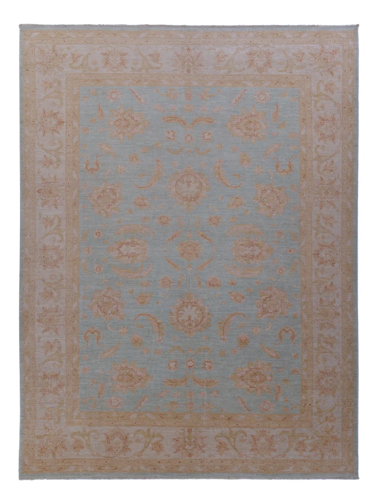 Ziegler Teppe - 344 x 253 cm - blå