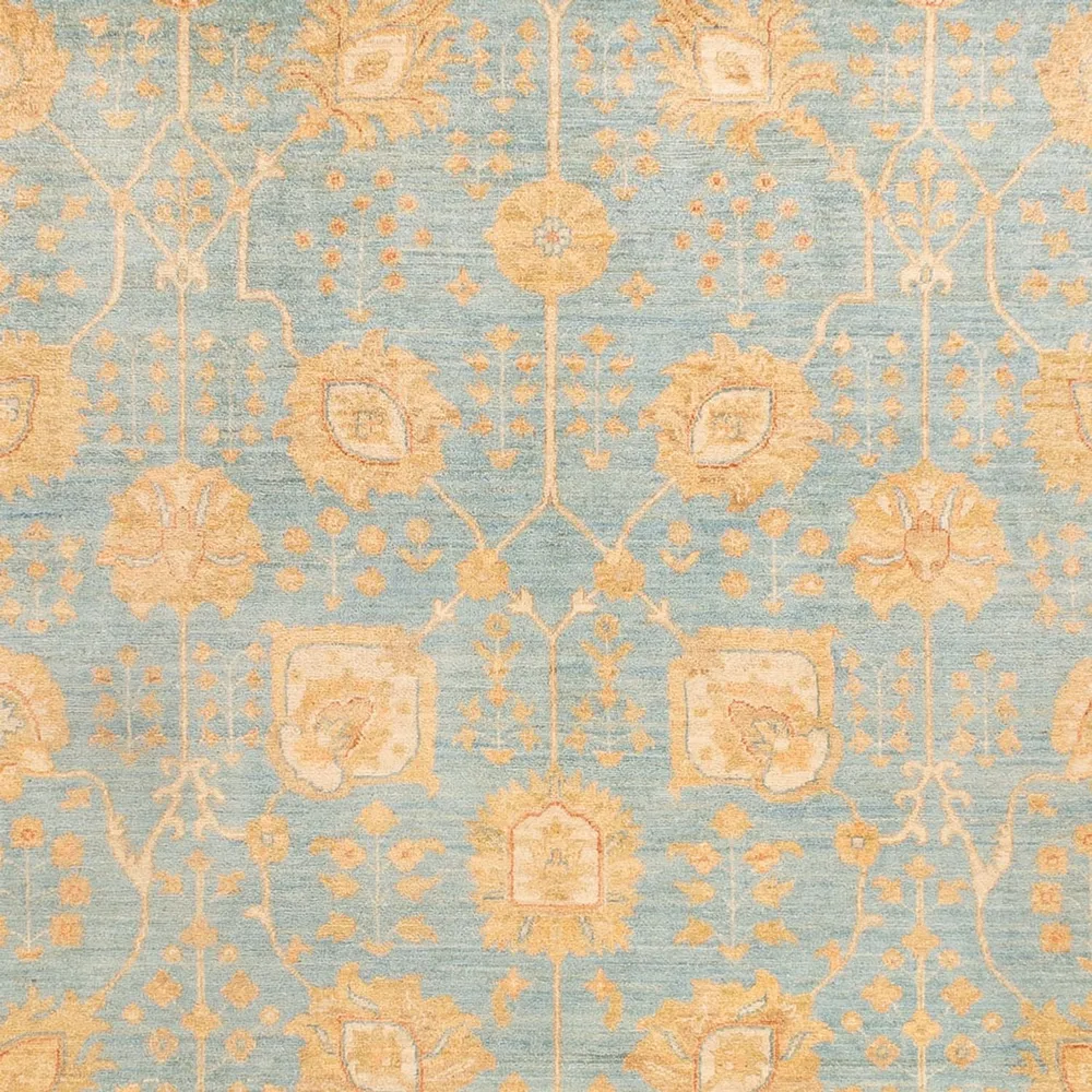 Ziegler Teppe - 345 x 257 cm - lyseblå