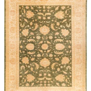 Ziegler Teppe - 346 x 258 cm - olivengrønn