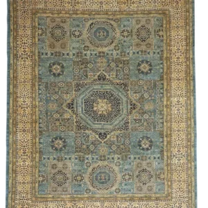 Ziegler Teppe - 355 x 270 cm - lyseblå