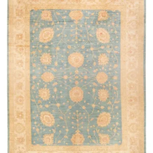 Ziegler Teppe - 363 x 277 cm - lyseblå