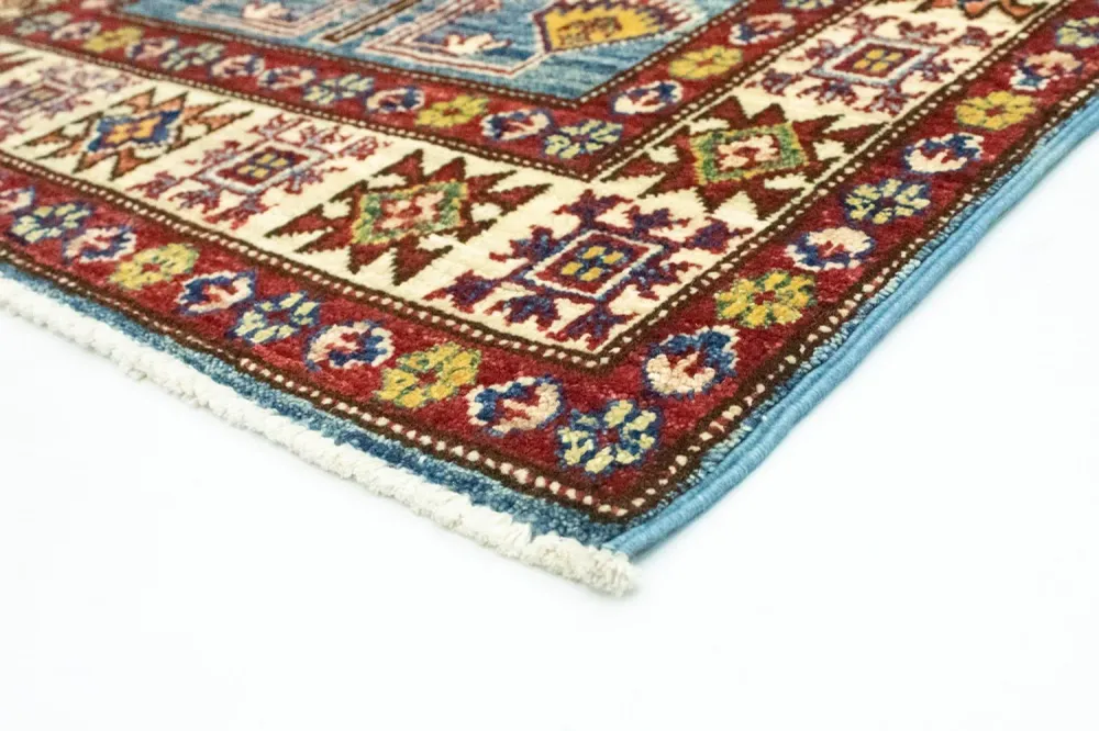 Ziegler Teppe - Kazak - 130 x 75 cm - lyseblå