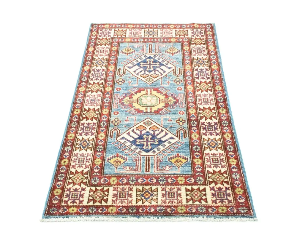 Ziegler Teppe - Kazak - 130 x 75 cm - lyseblå