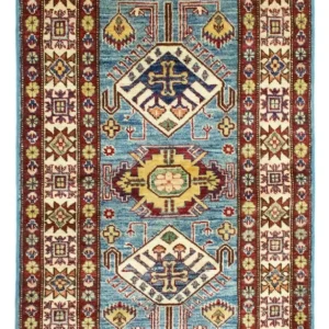 Ziegler Teppe - Kazak - 132 x 79 cm - lyseblå