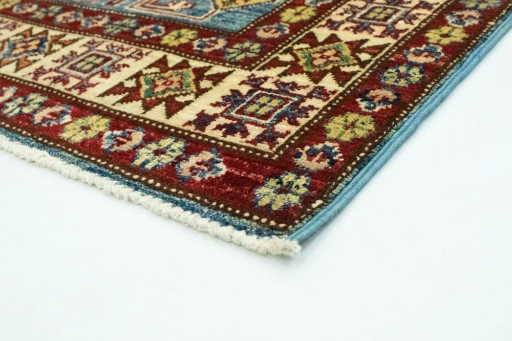 Ziegler Teppe - Kazak - 132 x 79 cm - lyseblå